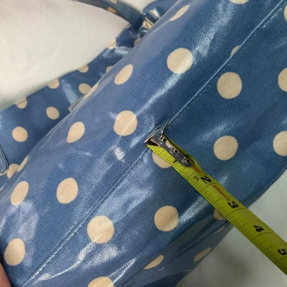 Cath Kidston Blue Polka Dot Tote Bag - Picture 6 of 9